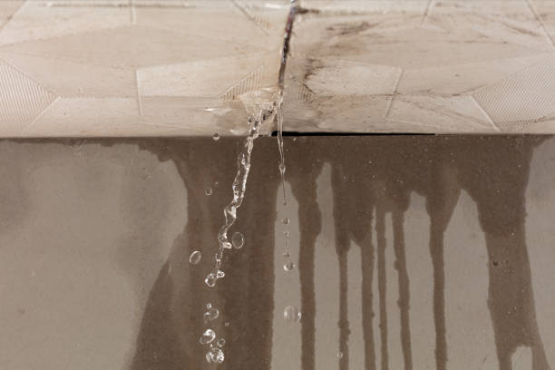 Professional Water Damage Restoration technician working in Fairview, NC